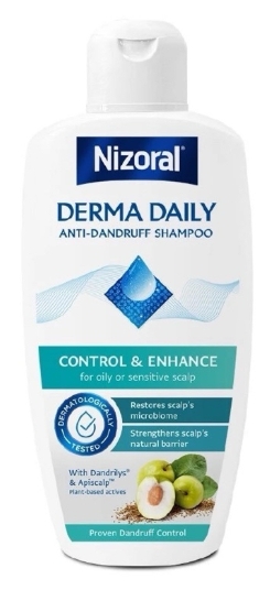 รูปภาพของ Nizora Derma Daily Anti-Dandruff Shampoo 200ml. ไนโซรัล เดอร์ม่า เดลลี่ แชมพู ขจัดรังแค สำหรับผมและหนังศีรษะมันบอบบาง